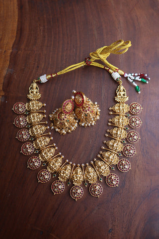Lakshmi Circle Flowers Temple Set