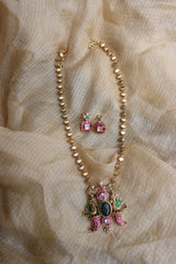 Jadau Tusk Maala Pendant Set