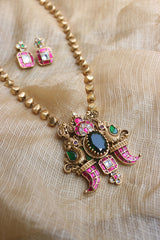 Jadau Tusk Maala Pendant Set