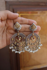 Chidiya Two Tone Chaandbali