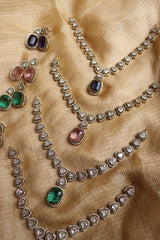 Jane Color Drop Tri Necklace