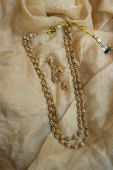 Gold Green Dholak Maala