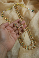 Gold Green Dholak Maala