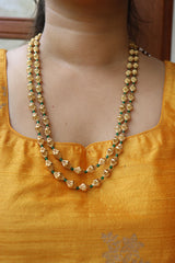 Gold Green Dholak Maala