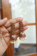 Rivet Ruby Jhumka