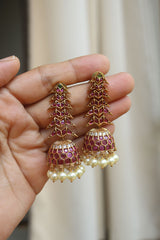 Rivet Ruby Jhumka