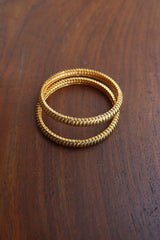 Set of 2 Classic Gold Bangles