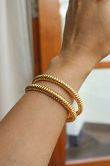 Set of 2 Classic Gold Bangles