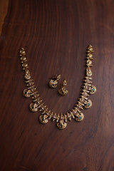 Shield Flower Necklace Set