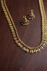 Lakshmi Coin Necklace Set(Mid-Length)