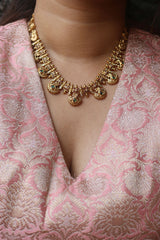 Shield Flower Necklace Set