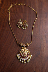 Peacock Pendant Set