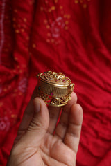 Lakshmi Oval Ornamental KumKum Box