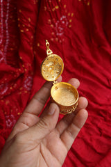 Lakshmi Oval Ornamental KumKum Box