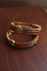 Peacock Square set of 2 Bangles