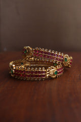 Peacock Square set of 2 Bangles