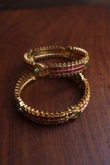 Peacock Square set of 2 Bangles