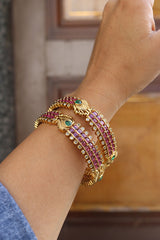 Peacock Square set of 2 Bangles