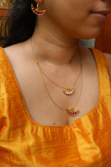Kundan Chaand Layer Cord Set