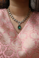 Jane Color Drop Tri Necklace
