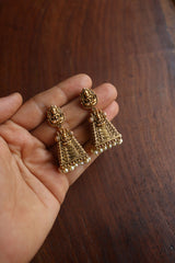 Temple Gold Jhumkas