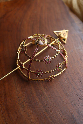 Peacock Hair Bun Cage