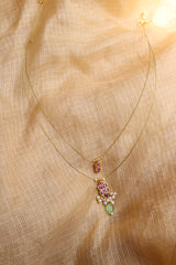 Ruby Kundan Layer cord set