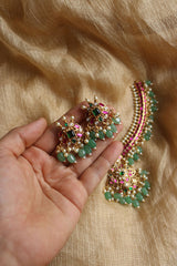 Jadau Squares Close Neck set