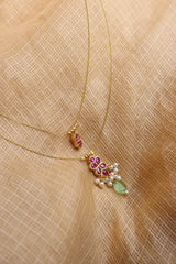 Ruby Kundan Layer cord set
