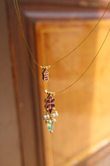 Ruby Kundan Layer cord set