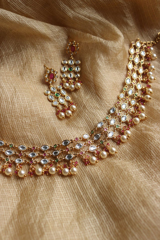 Kundan Jaali Set