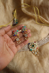 Jadau Multi Cut Stones Choker Set