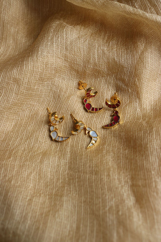Chaand Birdie Jadau Earrings