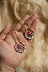Jadau Lotus Chain