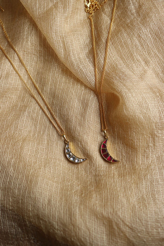 Crescent Jadau Chain