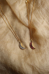 Crescent Jadau Chain