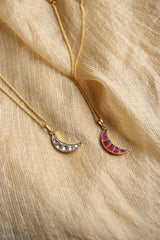 Crescent Jadau Chain