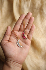 Crescent Jadau Chain