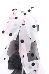 Velvet Polka Barette