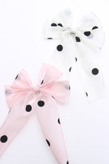 Velvet Polka Barette