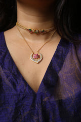 Jadau Birdie Choker Set