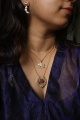 Jadau Lotus Chain
