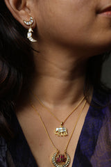 Chaand Birdie Jadau Earrings