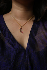 Crescent Jadau Chain