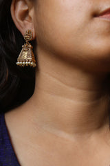 Temple Gold Jhumkas