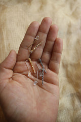 Delicate Flower AD Slide Earrings