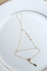 Dainty Stone Handchain
