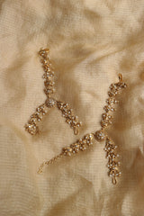 White Kundan Star Haathphool