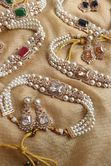 Exquisite Pearl AD Choker Set