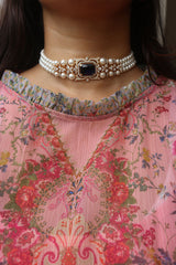 Exquisite Pearl AD Choker Set